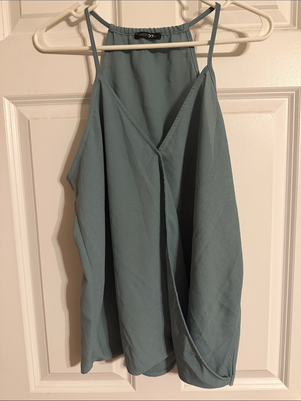 Papermoon Teal Asymmetrical Halter Skirt